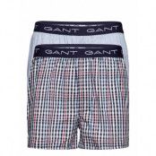 Mini Gingham Boxer Shorts 2-Pack Boxerkalsonger Blå GANT