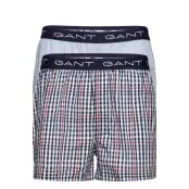 Mini Gingham Boxer Shorts 2-Pack Boxerkalsonger Blå GANT