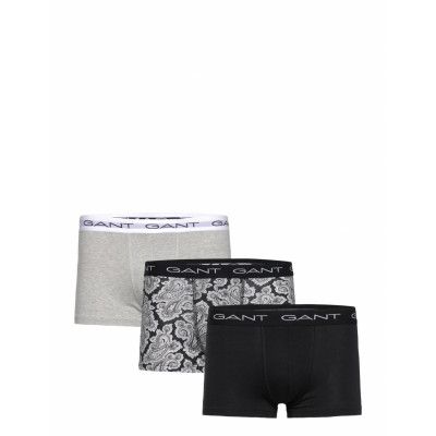 Paisley Print Trunk 3-Pack Boxerkalsonger Black GANT
