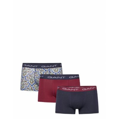 Paisley Print Trunk 3-Pack Boxerkalsonger Navy GANT