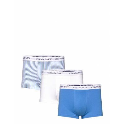 Pinstripe Print Trunk 3-Pack Boxerkalsonger Blå *Villkorat Erbjudande GANT