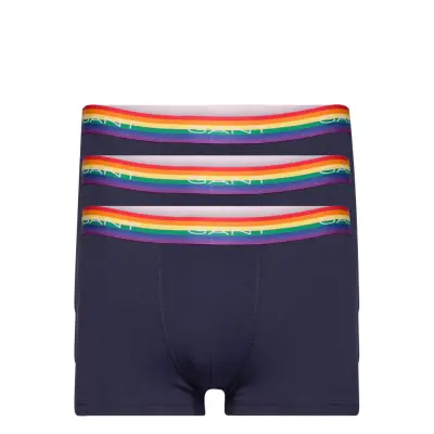 Pride. Trunk 3-Pack Boxerkalsonger Blå GANT