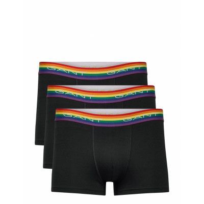 Pride. Trunk 3-Pack Boxerkalsonger Svart GANT