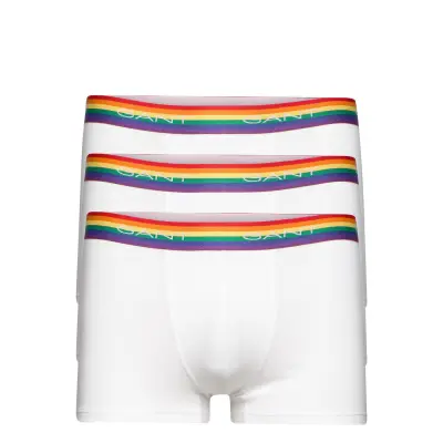 Pride. Trunk 3-Pack Boxerkalsonger Vit GANT