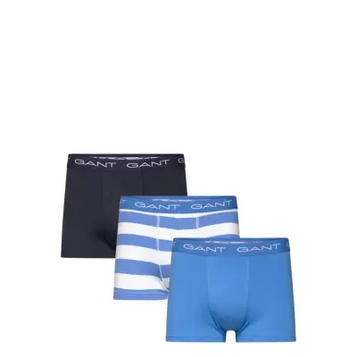 Rugby Stripe Trunk 3-Pack Boxerkalsonger Blue GANT