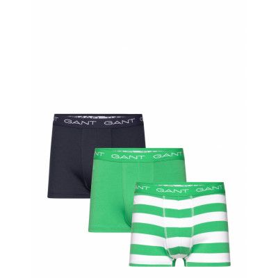 Rugby Stripe Trunk 3-Pack Boxerkalsonger Green GANT