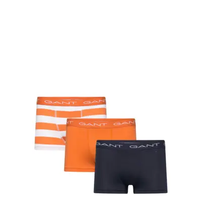 Rugby Stripe Trunk 3-Pack Boxerkalsonger Orange GANT