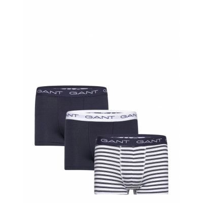Stripe Trunk 3-Pack *Villkorat Erbjudande Boxerkalsonger Marinblå GANT