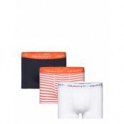 Stripe Trunk 3-Pack *Villkorat Erbjudande Boxerkalsonger Orange GANT