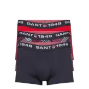 Tartan Check Trunk 3-Pack Gb Boxerkalsonger Blå GANT
