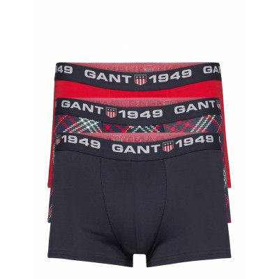Tartan Check Trunk 3-Pack Gb Boxerkalsonger Blå GANT
