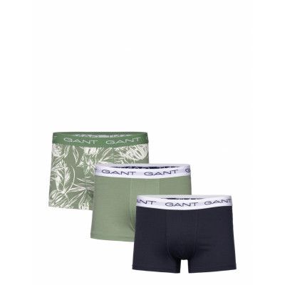 Tropical Leaves Print Trunk 3-Pack *Villkorat Erbjudande Boxerkalsonger Khakigrön GANT