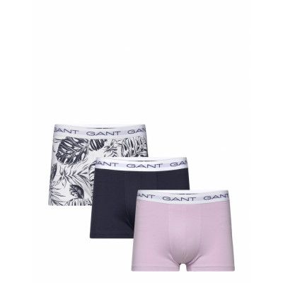 Tropical Leaves Print Trunk 3-Pack Boxerkalsonger Navy GANT