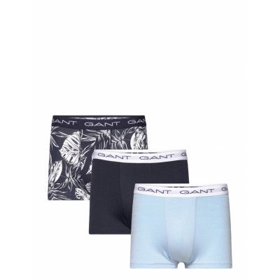 Tropical Leaves Print Trunk 3-Pack *Villkorat Erbjudande Boxerkalsonger Marinblå GANT