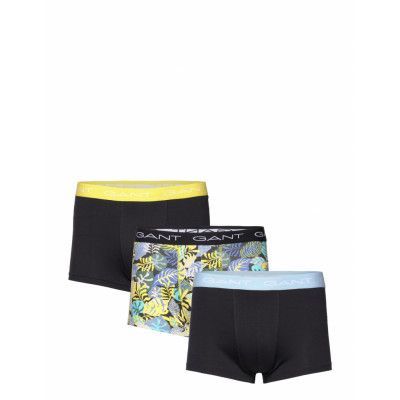 Tropical Print Trunk 3-Pack Boxerkalsonger Black GANT