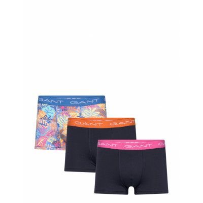 Tropical Print Trunk 3-Pack *Villkorat Erbjudande Boxerkalsonger Marinblå GANT