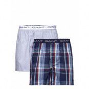 Woven Boxer Shorts Logo El 2-Pack Underwear Boxer Shorts Blå GANT
