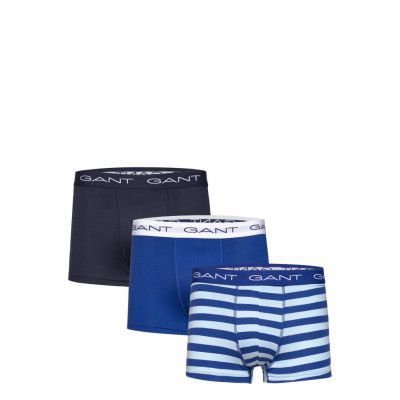 Yarn-Dyed Stripe Trunk 3-Pack Boxerkalsonger Blå GANT