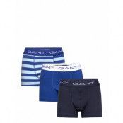 Yarn-Dyed Stripe Trunk 3-Pack Night & Underwear Underwear Underpants Blå GANT
