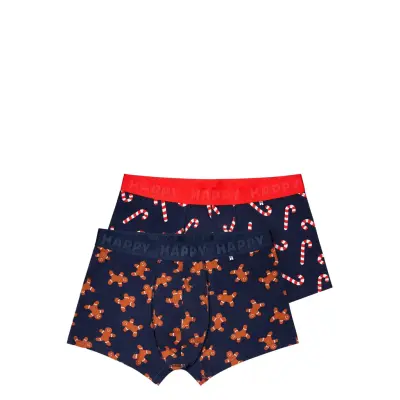 Happy Socks 2-Pack Gingerbread Short Boxers Gift Set - Multi/patterned - XL