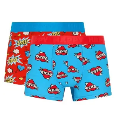 Happy socks 2-pack Super Dad Boxershorts