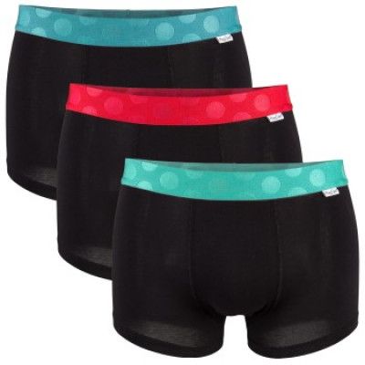 Happy socks 3-pack Contrast Solid Trunk * Fri Frakt * * Kampanj *