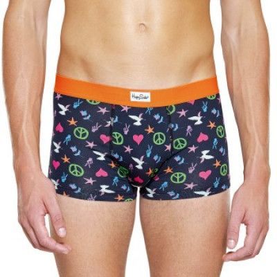 Happy Socks Peace and Love Trunk * Fri Frakt * * Kampanj *