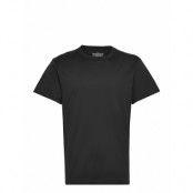 Crew Neck Pima *Villkorat Erbjudande T-shirts Short-sleeved Svart Bread & Boxers