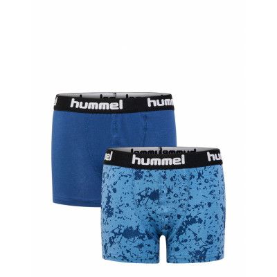 Hmlnolan Boxers 2-Pack Night & Underwear Underwear Underpants Blue Hummel