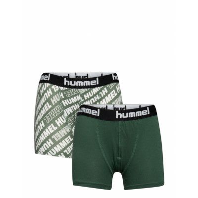 Hmlnolan Boxers 2-Pack *Villkorat Erbjudande Night & Underwear Underwear Underpants Grön Hummel