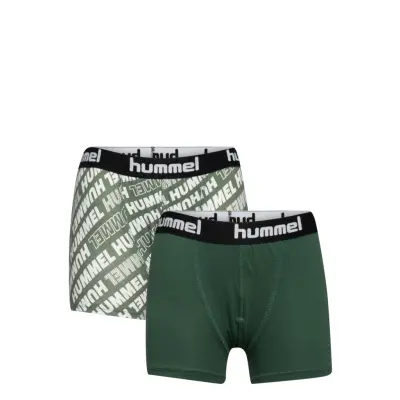 Hmlnolan Boxers 2-Pack *Villkorat Erbjudande Night & Underwear Underwear Underpants Grön Hummel