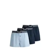 BOSS 3P Woven Boxer Blå