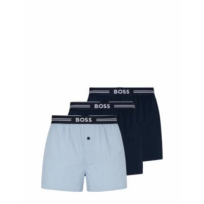 BOSS 3P Woven Boxer Blå