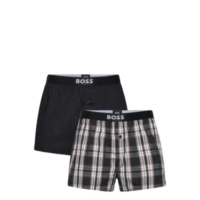 BOSS 2P Boxer Shorts Ew - Black - XL