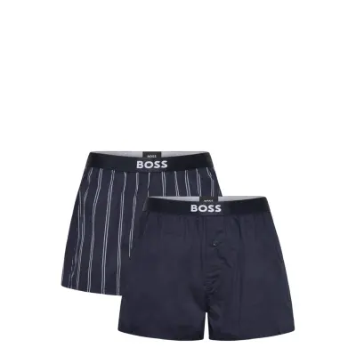 BOSS 2P Boxer Shorts Ew - Navy - S