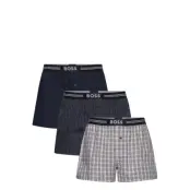 BOSS 3P Woven Boxer - Navy - M
