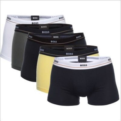 BOSS 5-pack Jersey Quality Cotton Mix Solid Cotton Trunks
