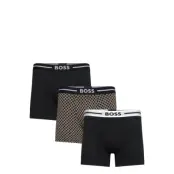 BOSS Boxerbr 3P Bold Des Svart