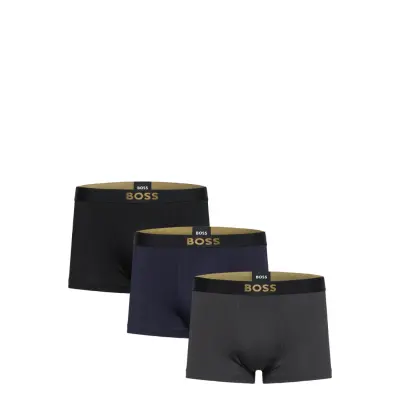 BOSS Trunk 3P Gold Logo G Svart