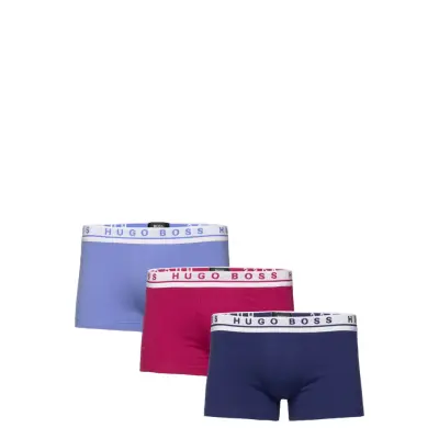 Boxer 3P Fn Solid Boxerkalsonger Navy BOSS