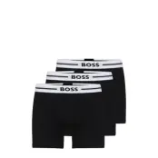 Boxerbr 3P Bold Boxerkalsonger Svart *Villkorat Erbjudande BOSS