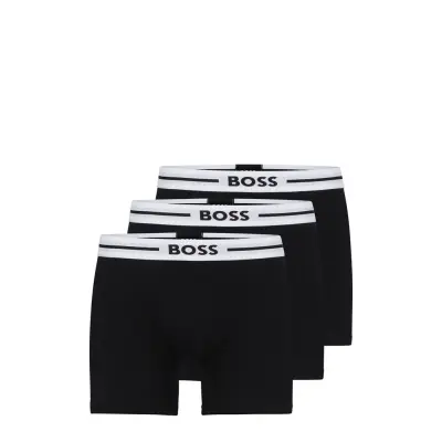 Boxerbr 3P Bold Boxerkalsonger Svart *Villkorat Erbjudande BOSS