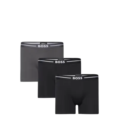 Boxerbr 3P Bold Boxerkalsonger Svart BOSS
