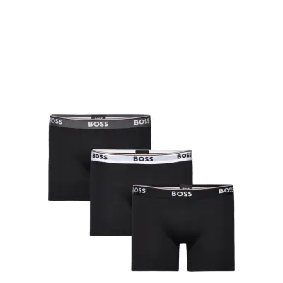 Boxerbr 3P Power Boxerkalsonger Black BOSS
