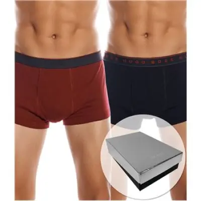 Hugo Boss Gift Box Trunk Black Red 2-pack * Fri Frakt *