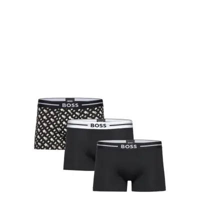 Trunk 3P Bold Design Boxerkalsonger Svart BOSS