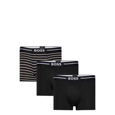 Trunk 3P Bold Design Boxerkalsonger Svart BOSS