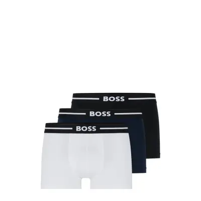 Trunk 3P Bold Boxerkalsonger Navy BOSS