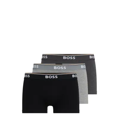 Trunk 3P Power Boxerkalsonger Grå BOSS