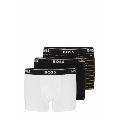 Trunk 3P Power Desig Boxerkalsonger Black BOSS